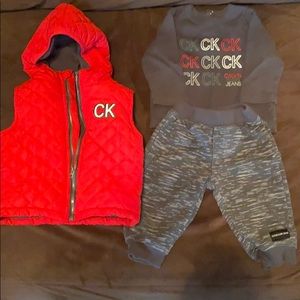 3pc Calvin Klein 6/9M